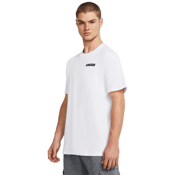 UNDER ARMOUR HW ARMOUR LABEL SS, White / Black