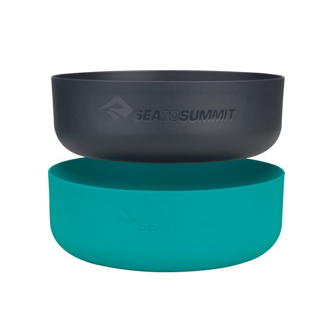 SEA TO SUMMIT DeltaLight Bowl Set 730ml & 800ml Pacific Blue & Charcoal, Pacific Blue / Charcoal