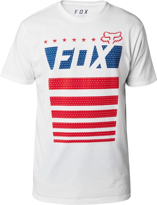 FOX Red, White & True SS Tech Tee Optic White