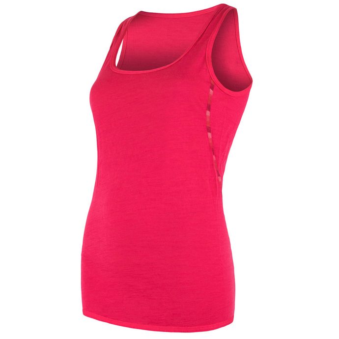 SENSOR MERINO AIR women's sleeveless shirt magenta