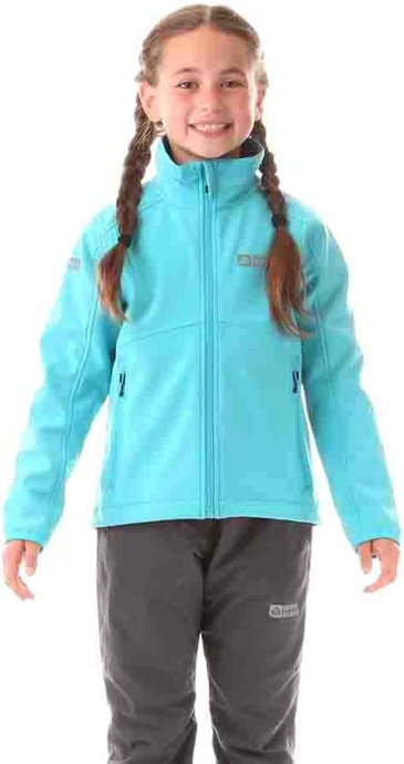 NORDBLANC NBWSK5914S ADOPT pool blue - Children's softshell jacket