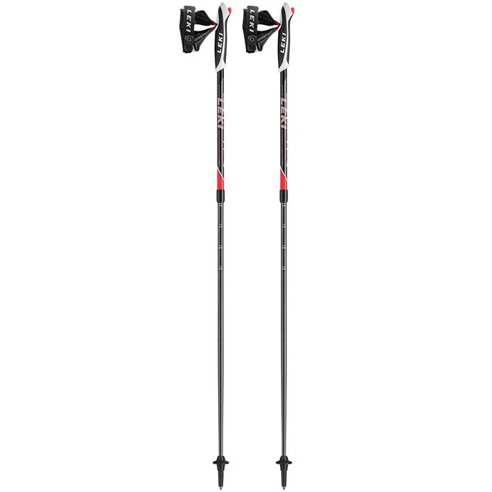 LEKI Poles Spin, black-neonred-darkanthracite-white