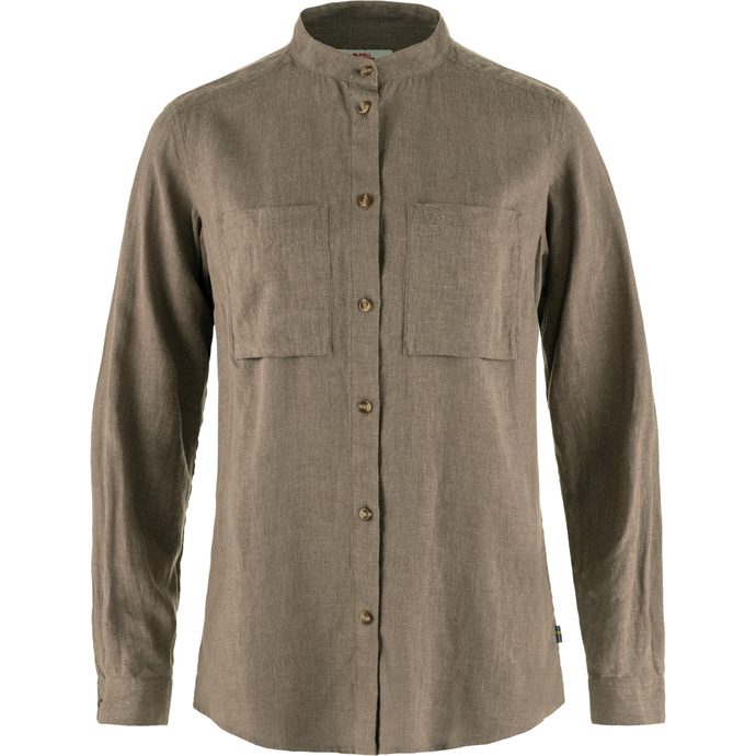 FJÄLLRÄVEN Övik Hemp Shirt LS W Suede Brown