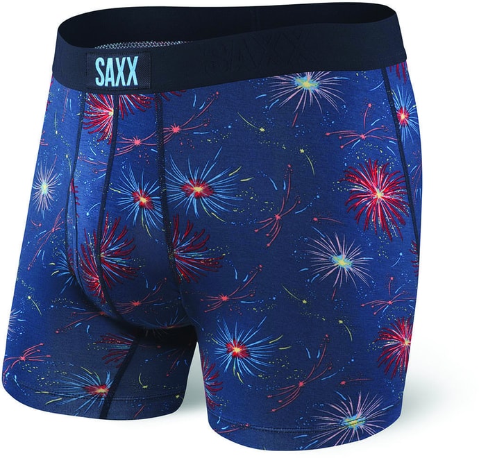 SAXX ULTRA FREE AGENT BOXER FLY, Navy Fireworks