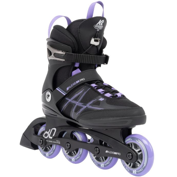 ALEXIS 80 PRO, black lavendar - ladies roller skates - K2 - 105.46 €