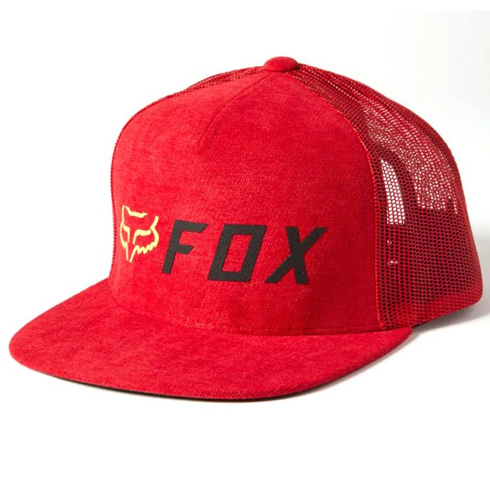 FOX Apex Snapback Hat, Red/Black