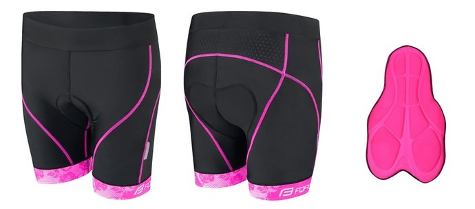 FORCE ROSE waistband with insert black and pink