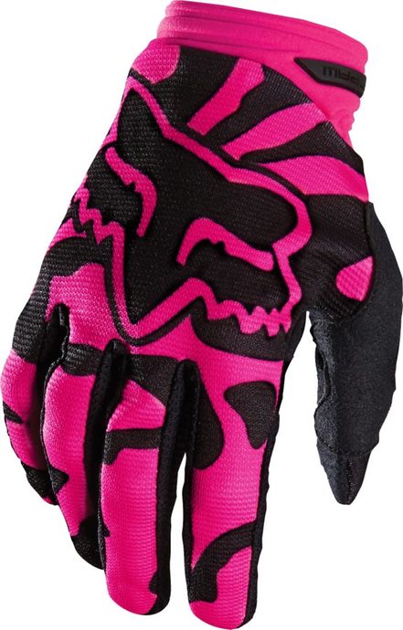 FOX 15169-285 Wmn Dirtpaw Black/Pink - dámské mx rukavice