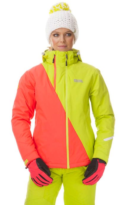 NORDBLANC NBWJL5310 ASPIRE fire coral - Women's ski jacket action