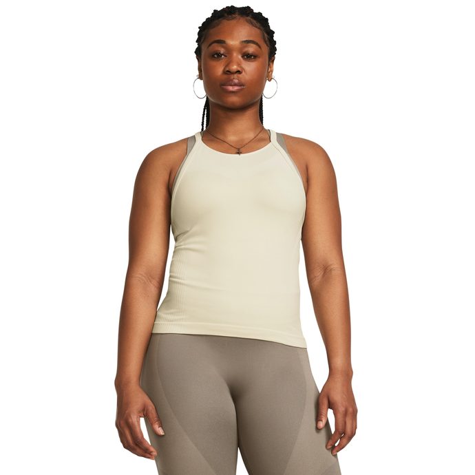 UNDER ARMOUR Rush Seamless Tank, Silt / Iridescent