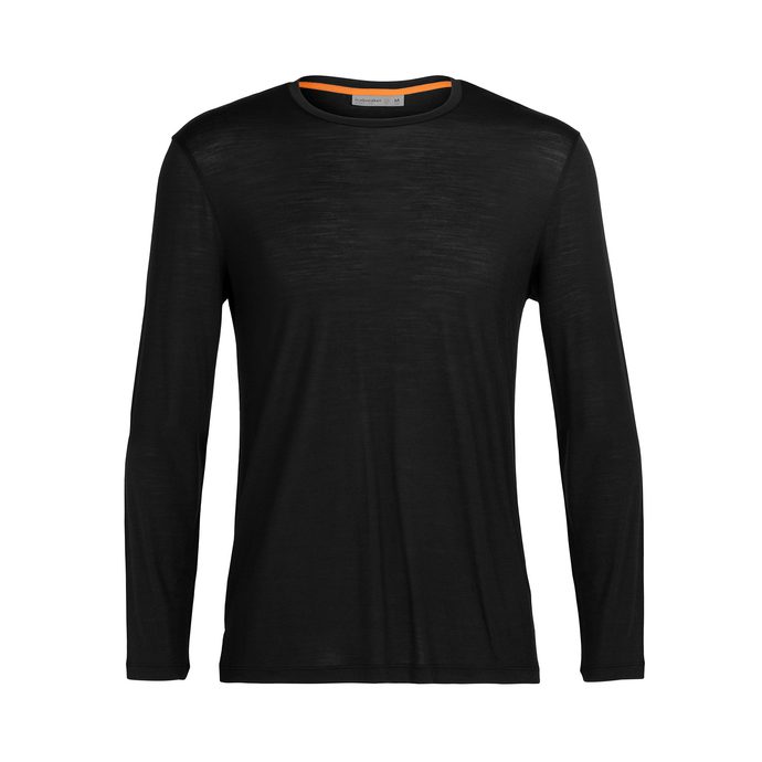 ICEBREAKER M Sphere II LS Tee, BLACK