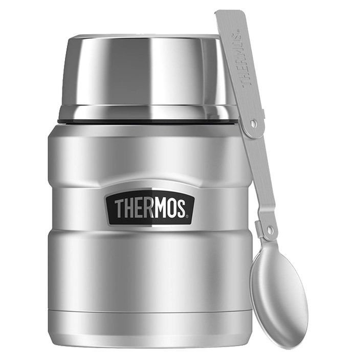 Food thermos with folding spoon and cup 470 ml stainless steel - Stainless  steel vacuum insulated thermos - THERMOS - 32.84 €