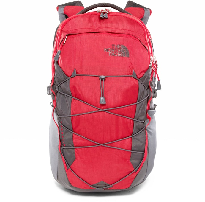 THE NORTH FACE Borealis 28 l, rage red ripstop/asphalt grey