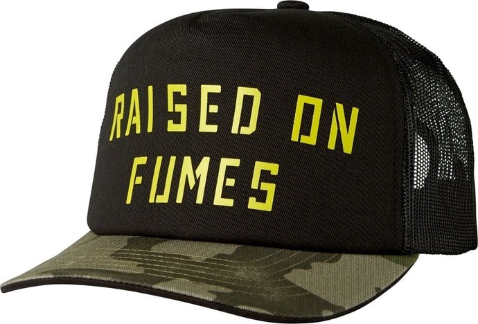 FOX Raised On Fumes Snapback Black Vintage