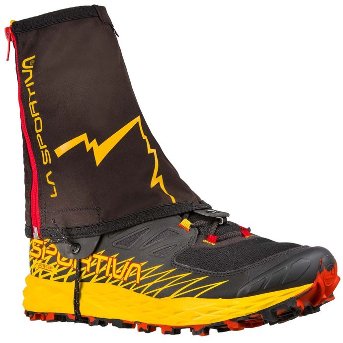 LA SPORTIVA Winter Running Gaiter, Black/Yellow