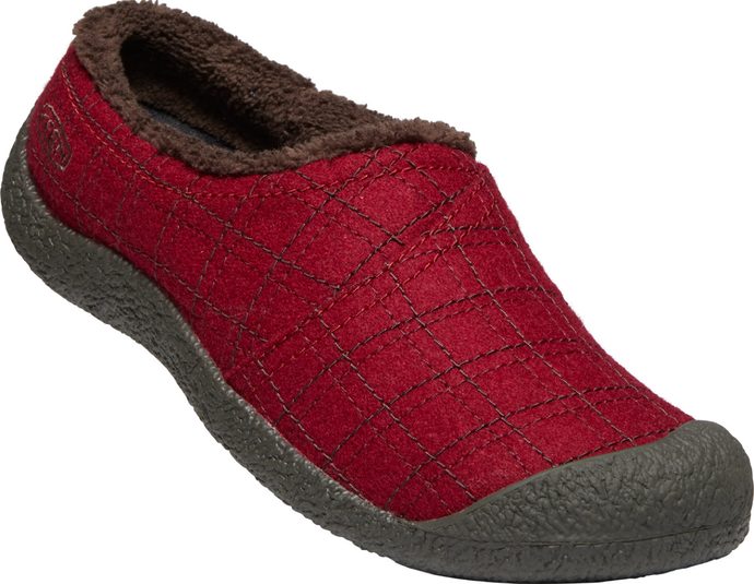 KEEN HOWSER WRAP SLIDE W, red felt/plaid