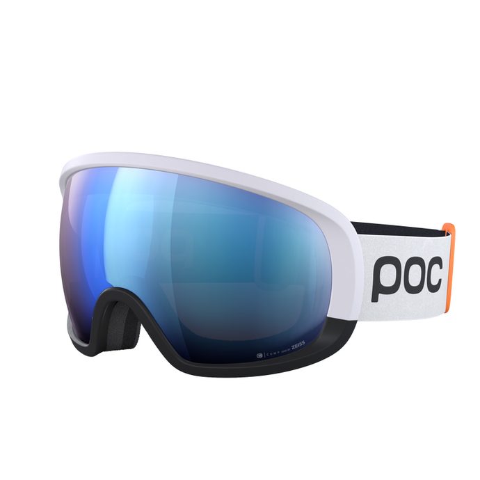 POC Fovea Race Hydrogen White/Uranium Black/Partly Sunny Blue