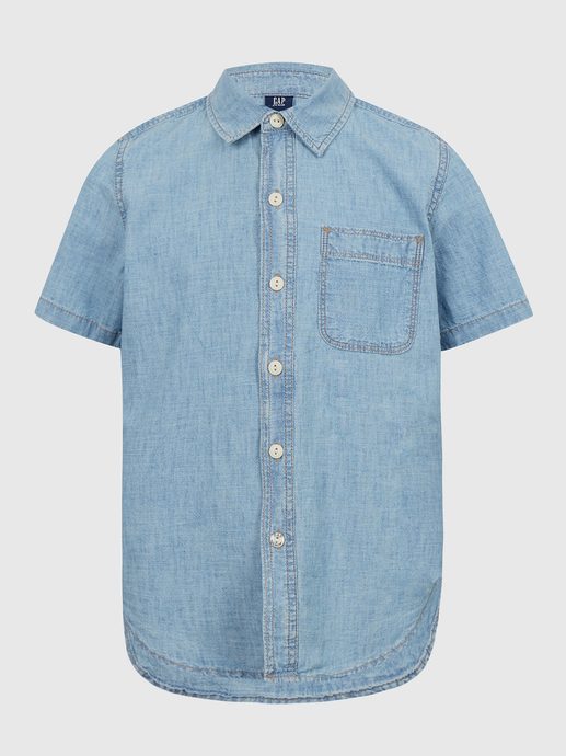 GAP 876440-00 Dětská košile s krátkým rukávem Modrá
