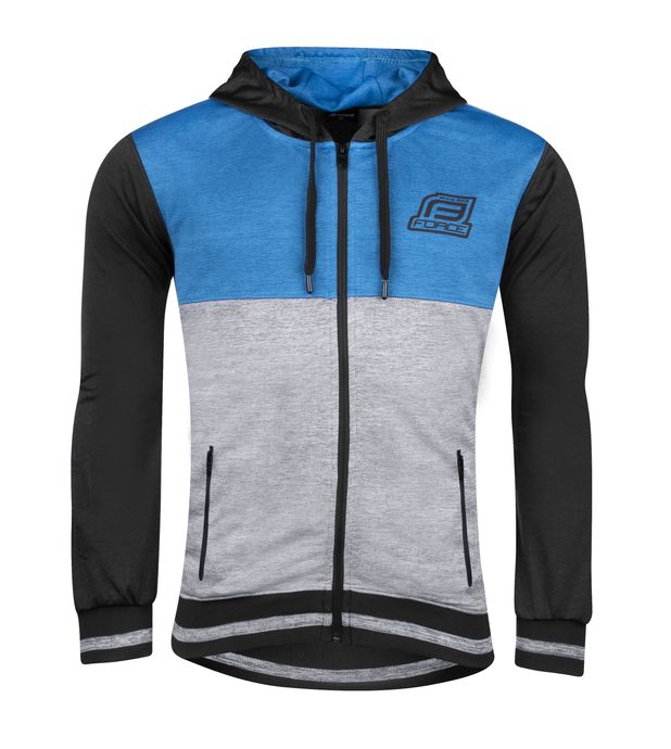 FORCE ROCKY full zip, black and blue