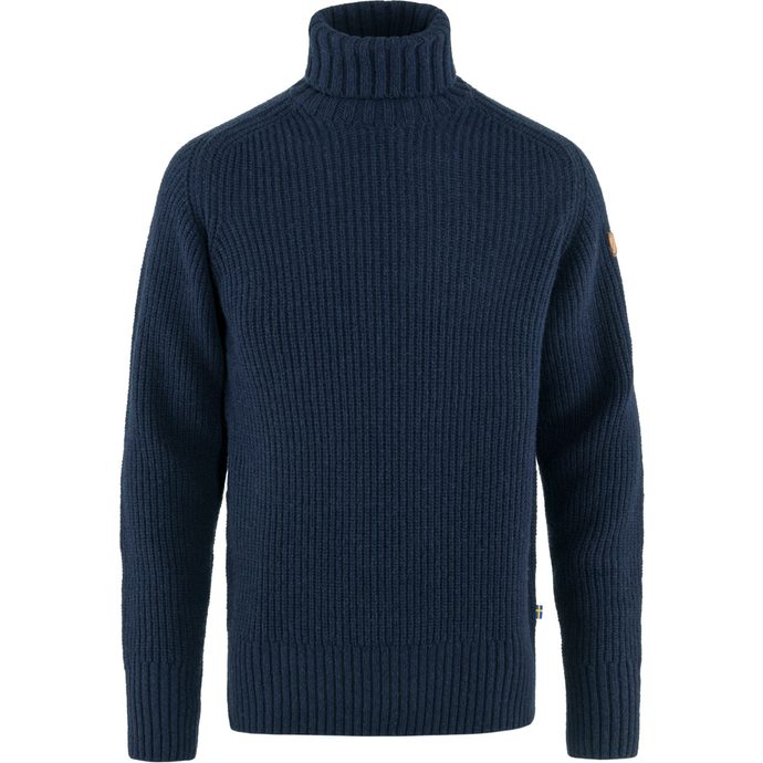 FJÄLLRÄVEN Övik Roller Neck Sweater M Dark Navy