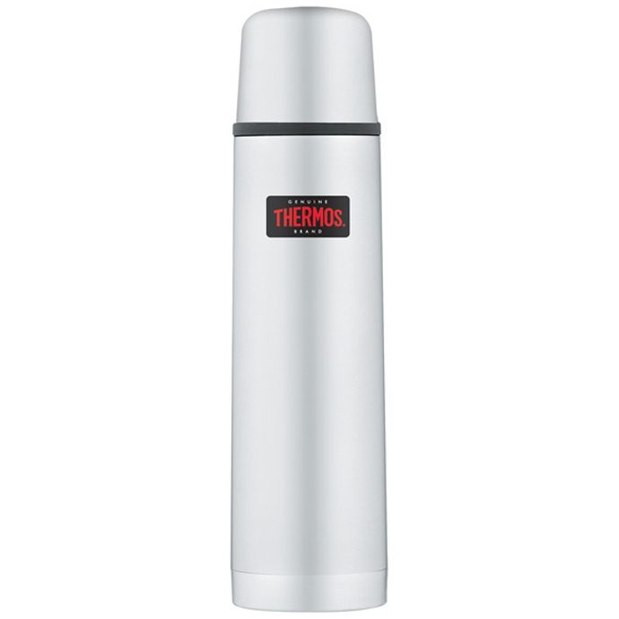 THERMOS Termoska s tlačítkovým uzávěrem a šálkem 750 ml nerez