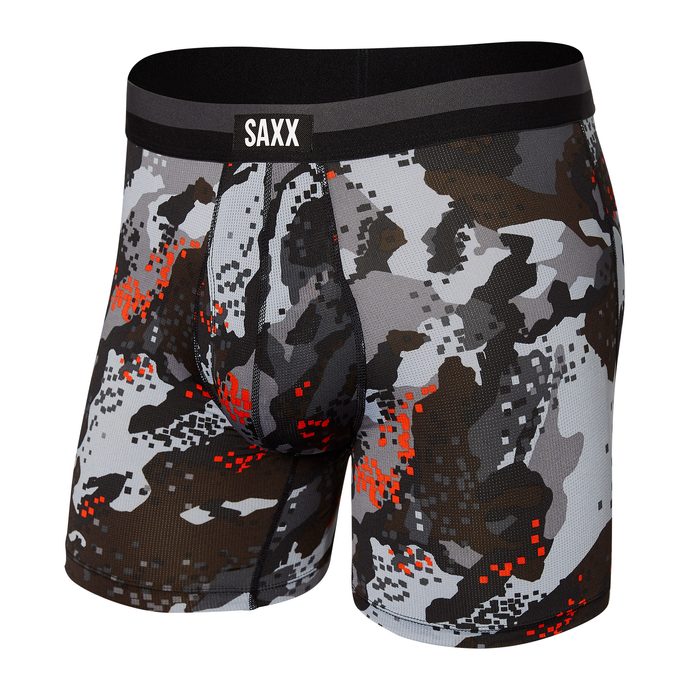 SAXX SPORT MESH BB FLY, graphite digi quake camo