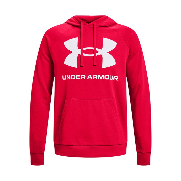 UNDER ARMOUR UA Rival Fleece Big Logo HD, Red/white