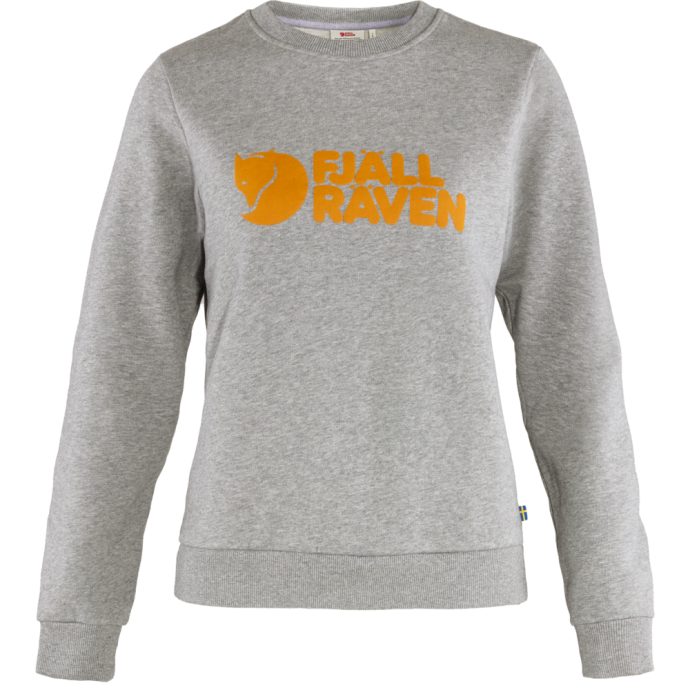 Fjällräven Logo Sweater W Grey-Melange