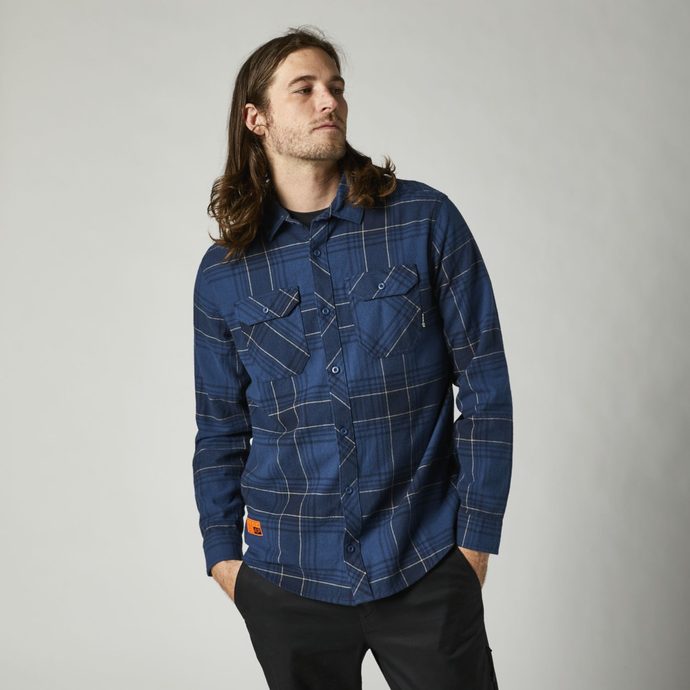 FOX Traildust 2.0 Flannel, Dark Indigo