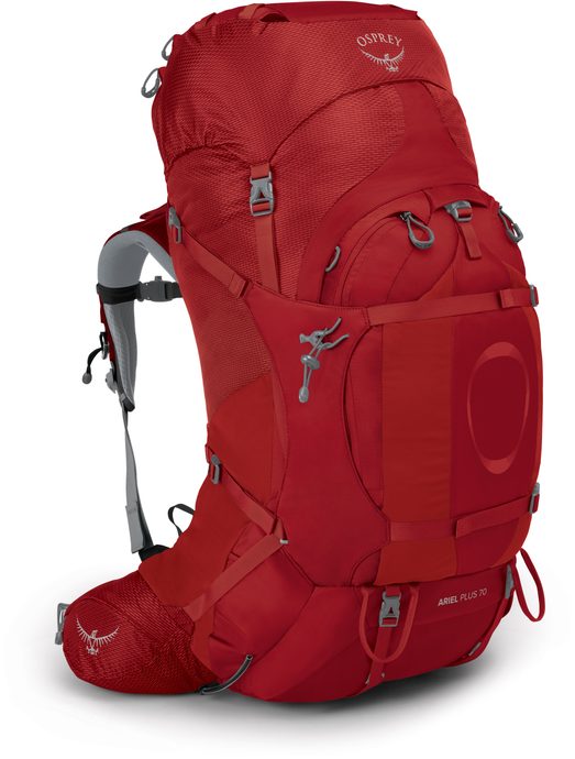 OSPREY ARIEL PLUS 70, carnelian red