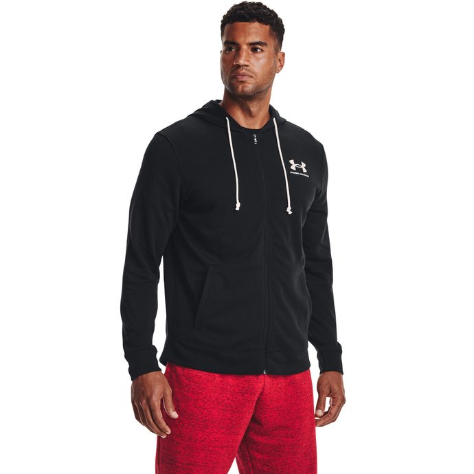 UNDER ARMOUR UA Rival Terry LC FZ, Black