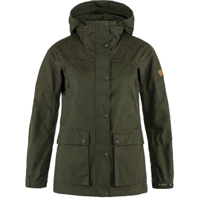 FJÄLLRÄVEN Forest Hybrid Jacket W Deep Forest