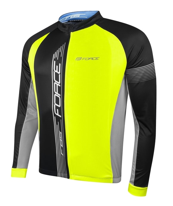 FORCE F85 long sleeve black-fluo-grey