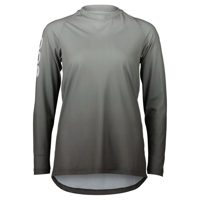 POC W's Essential MTB Lite LS Jersey Gradient Sylvanite Grey