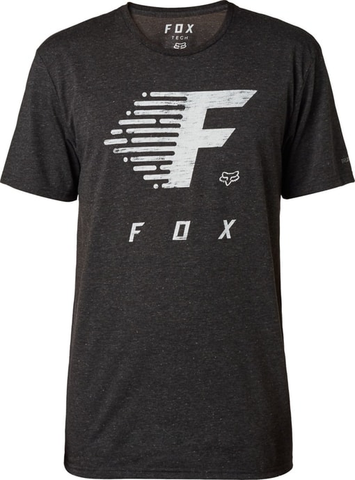 FOX Fade To Track Ss Tech Tee, heather black