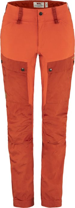 FJÄLLRÄVEN Keb Trousers Curved W Short Cabin Red-Rowan Red