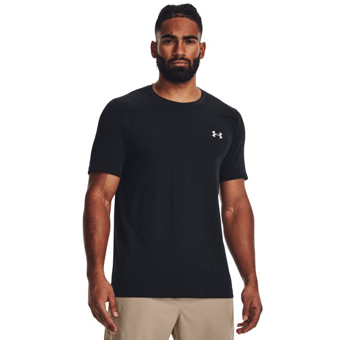 UNDER ARMOUR UA Seamless Grid SS, Black