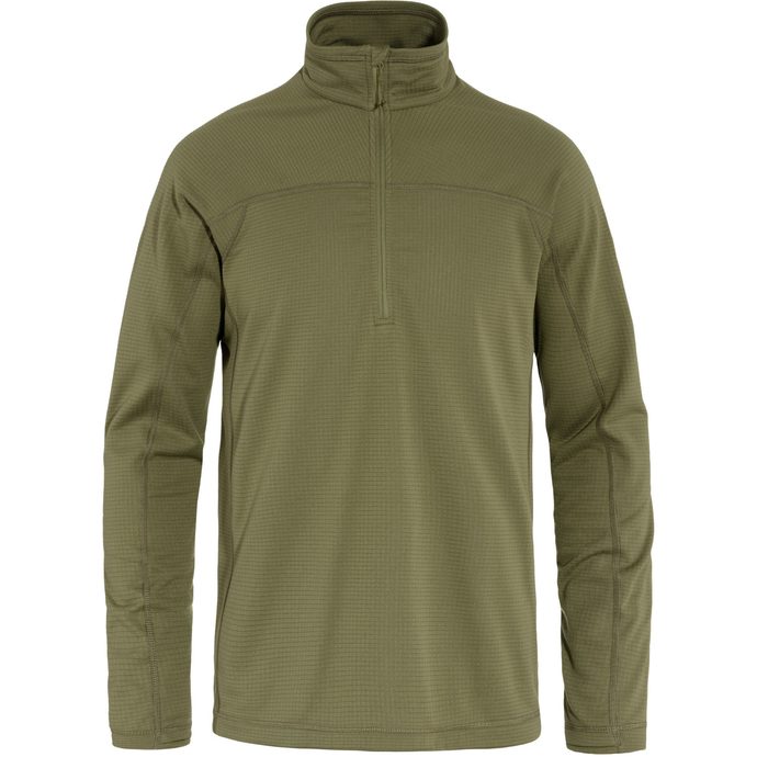 FJÄLLRÄVEN Abisko Lite Fleece Half Zip M Green