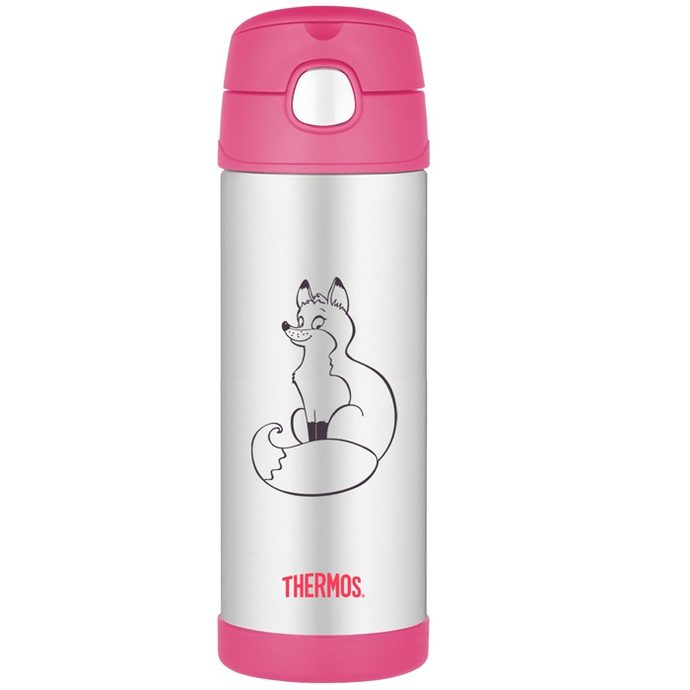 THERMOS Dětská termoska s brčkem 470 ml liška