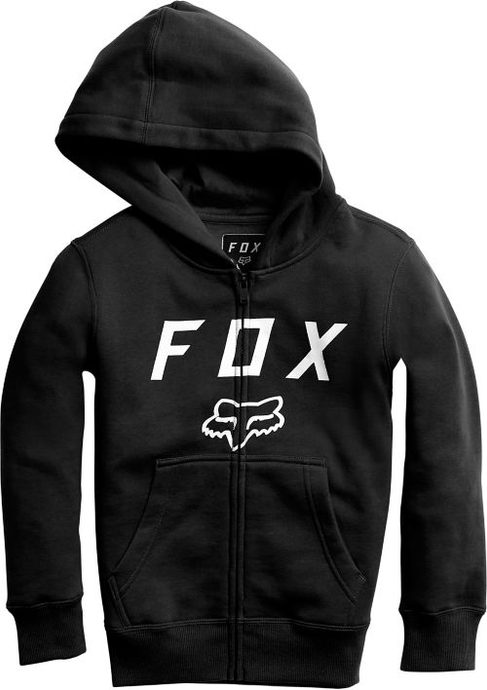 FOX Youth legacy moth zip fleece, Black