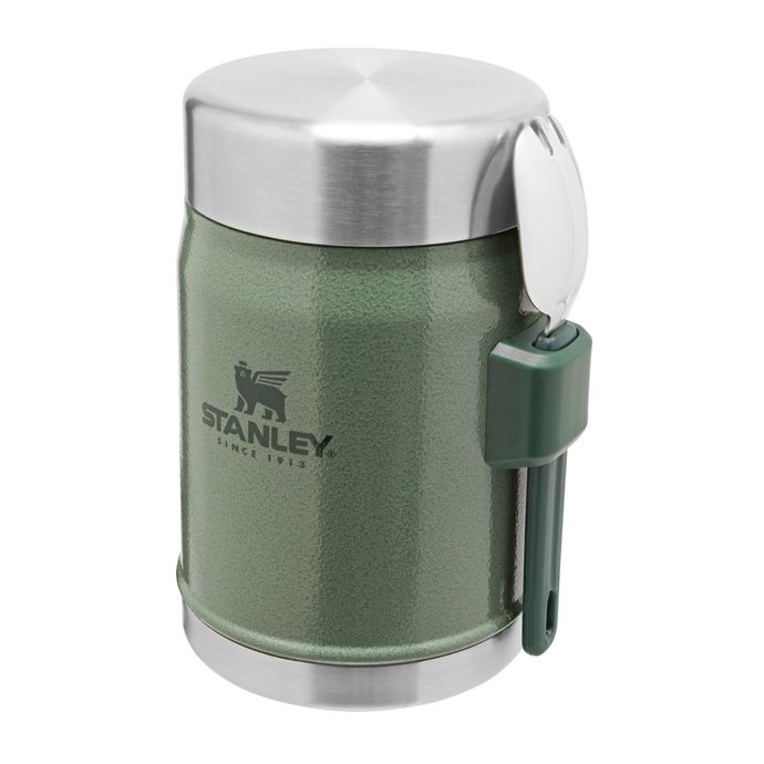 STANLEY thermos 400ml with spoon/fork green