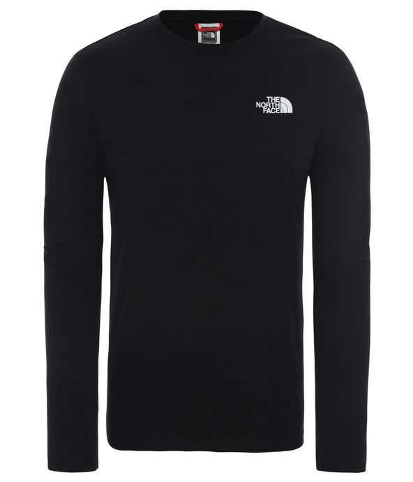 THE NORTH FACE M L/S RED BOX TEE TNF BLACK