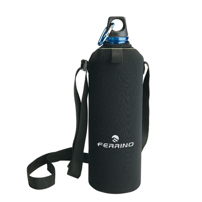 FERRINO NEODRINK 1.0 l WITH CARRYING STRAP - hliníková láhev v neoprenovém obalu