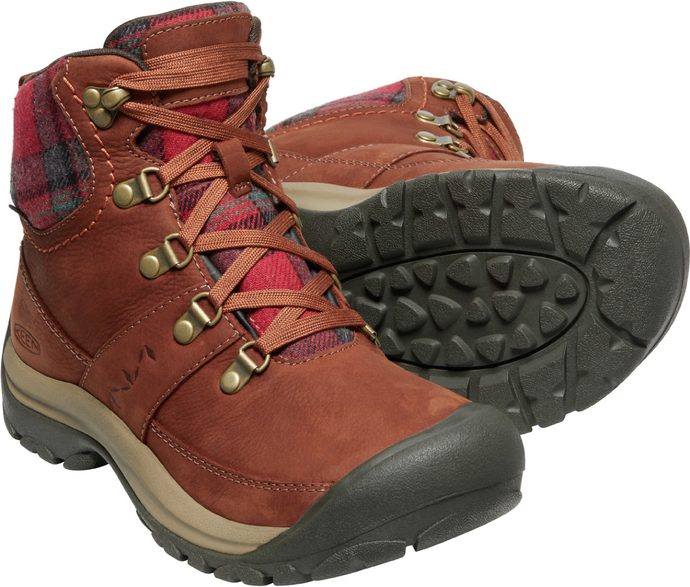 KEEN KACI III WINTER MID WP WOMEN tortoise shell/red plaid