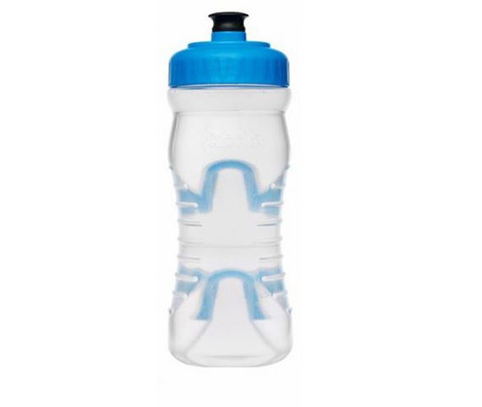 FABRIC 600ml CLEAR/CYAN CAP