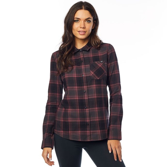 FOX KICK IT LS FLANNEL Rose