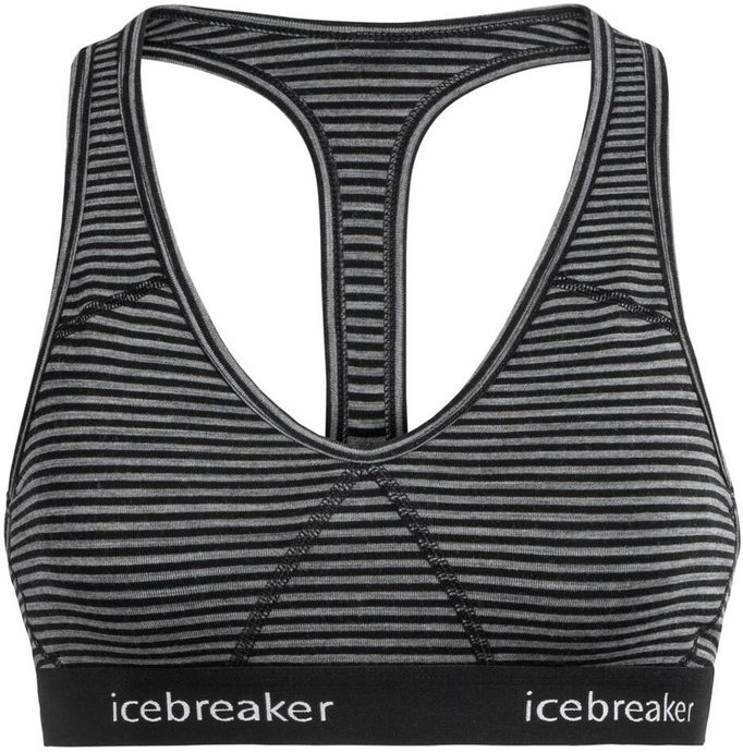 ICEBREAKER W Sprite Racerback Bra GRITSTONE HTHR