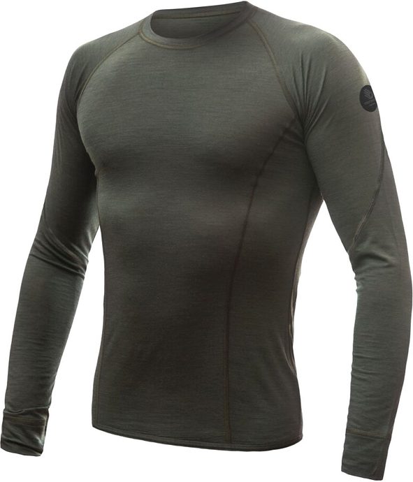 SENSOR MERINO AIR pánské triko dl.rukáv olive green