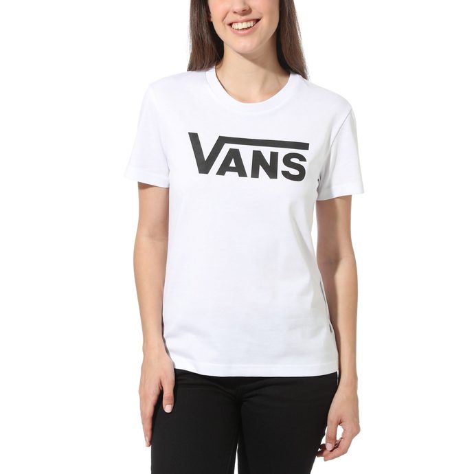 VANS FLYING V CREW TEE, white