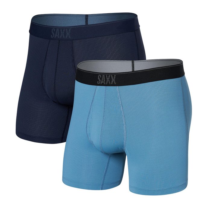 SAXX QUEST BOXER BRIEF FLY 2PK maritime/slate